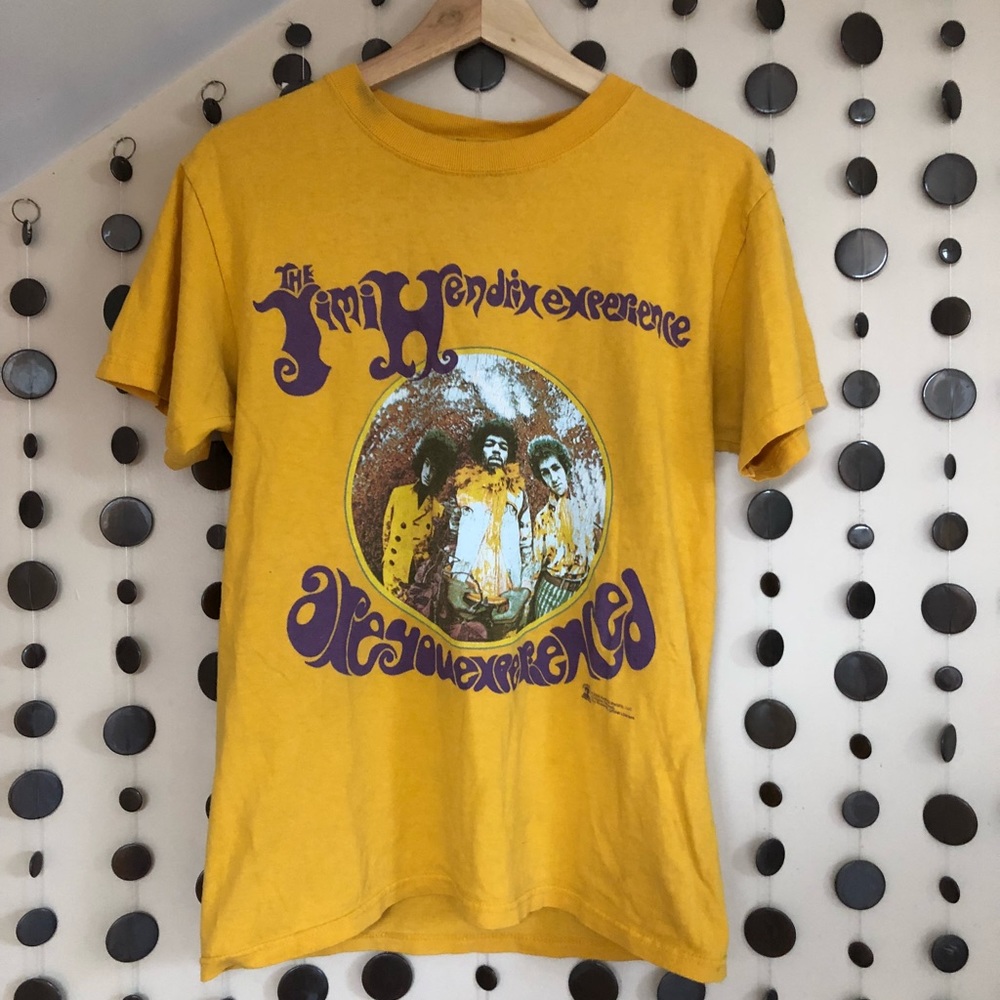 Vintage yellow Jimi Hendrix t-shirt